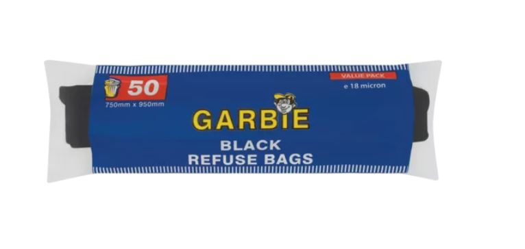 Cleaning Supplies: Black Refuse Bags