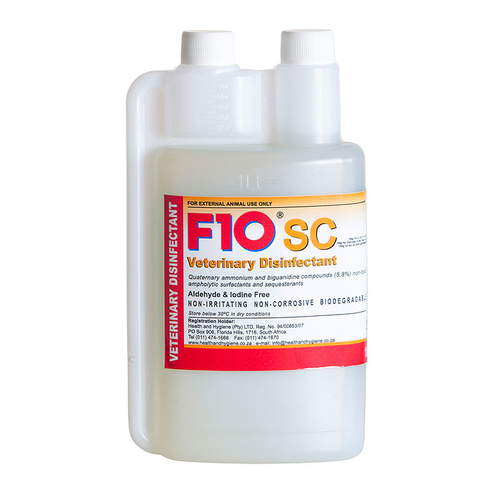Cleaning Supplies: F10SC Veterinary Disinfectant