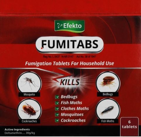 Cleaning Supplies: Fumitabs (Insecticide)