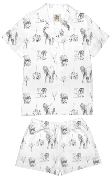 Elephant Pyjamas – Women’s Short Pyjama Set