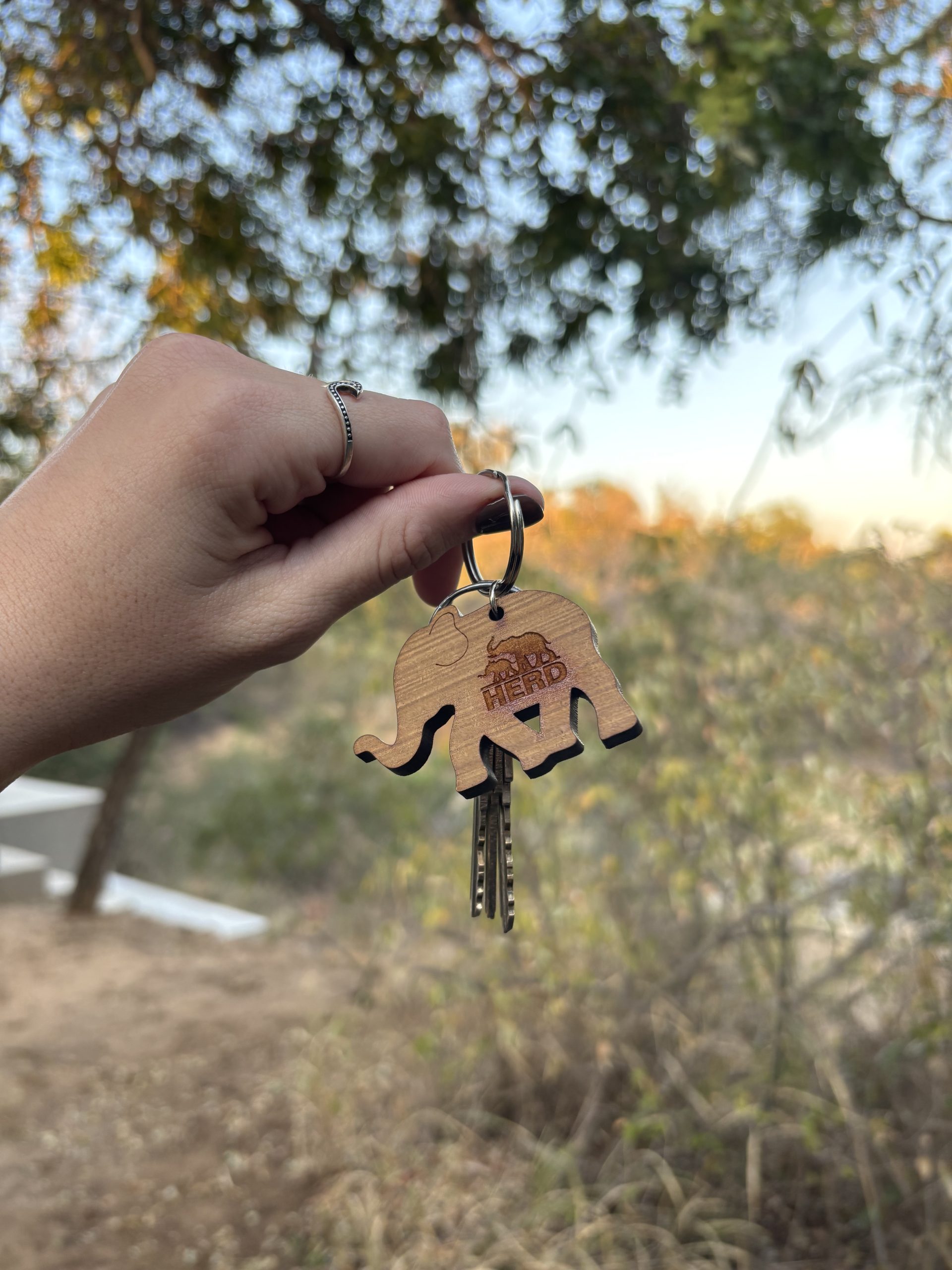 Elephant Keyring